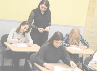 People working together in a conference room